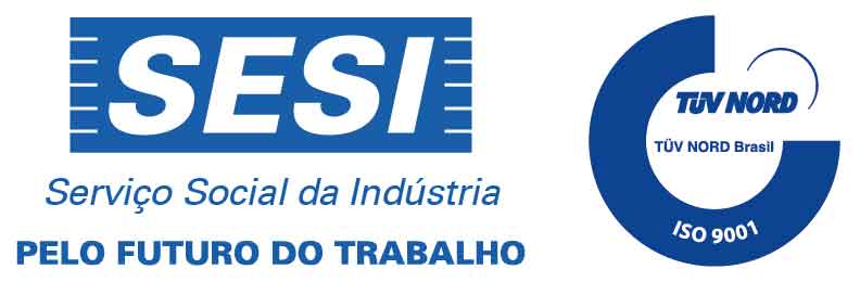 Logo SESI com CERTIFICADO NBR ISO 9001 BRTUV
