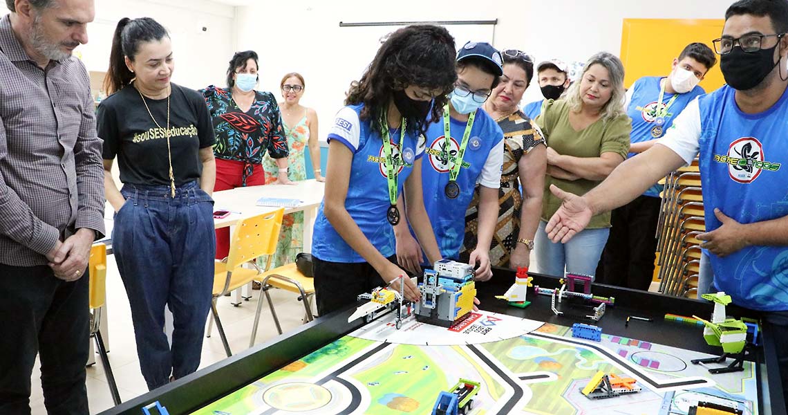 Alunos da Escola SESI se preparam para Festival Nacional de Robótica