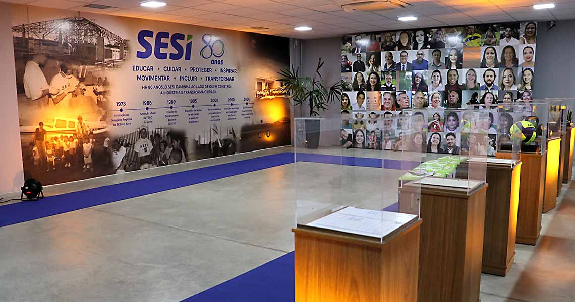 SESI 80 anos: memória e futuro se encontram em exposição no Acre