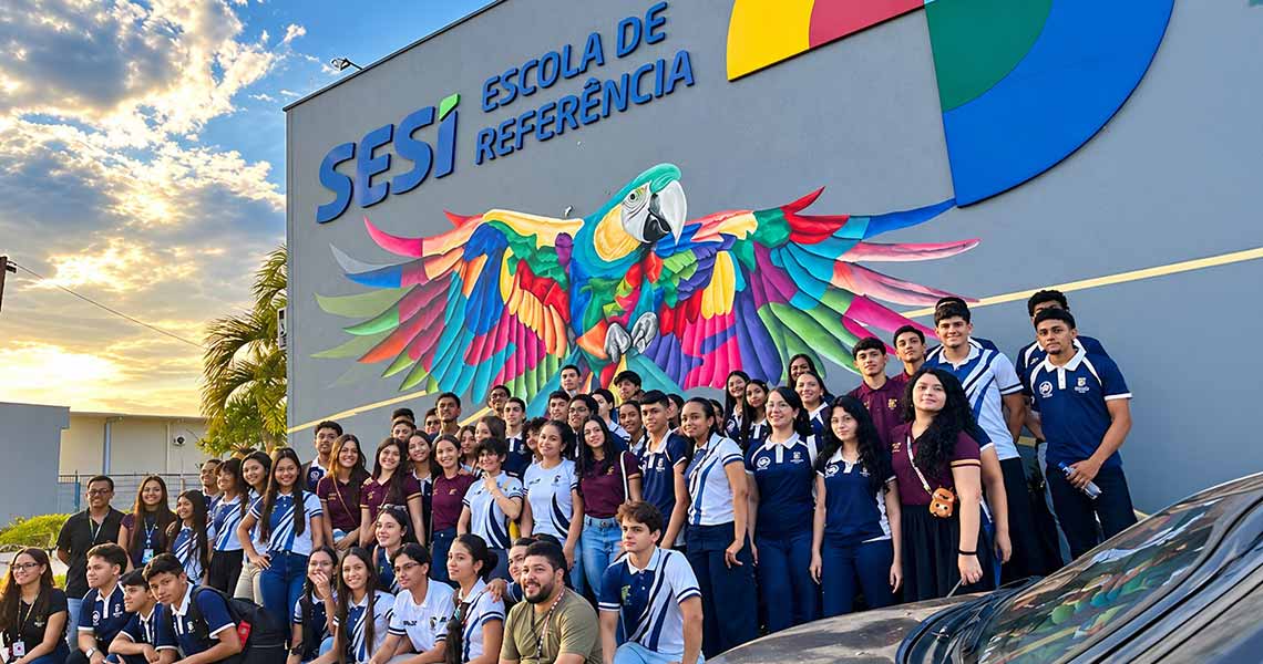 Alunos do IFAC de Tarauacá conhecem estrutura e serviços do SESI/AC