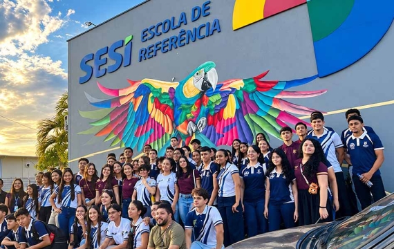 Alunos do IFAC de Tarauacá conhecem estrutura e serviços do SESI/AC